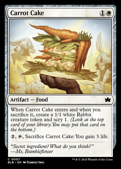 Carrot Cake highlighted card art