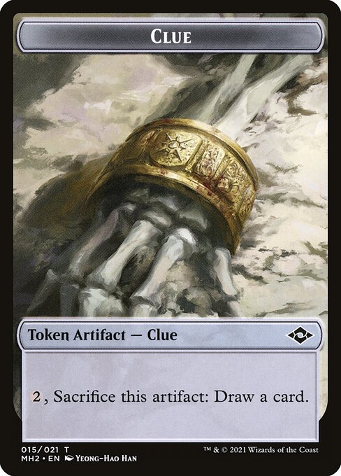 Clue from Modern Horizons 2 Tokens