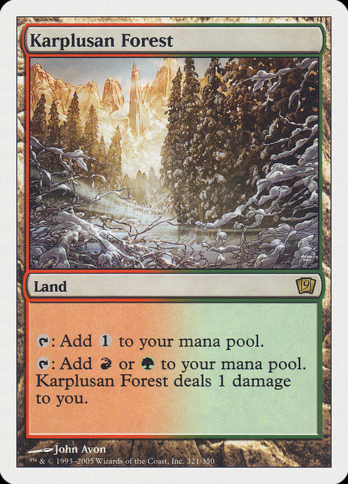 Karplusan Forest from Ninth Edition