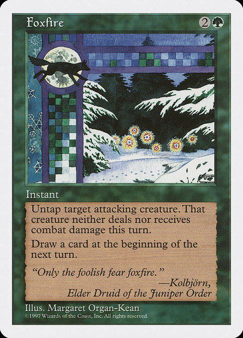 Foxfire highlighted card art