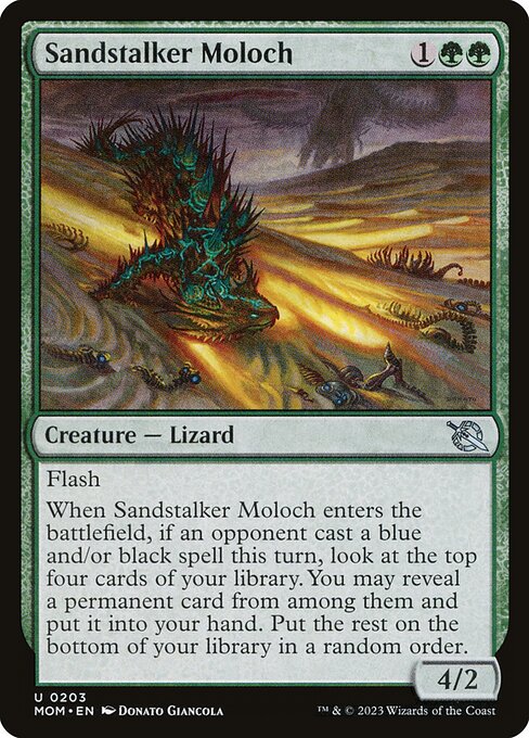 Sandstalker Moloch highlighted card art