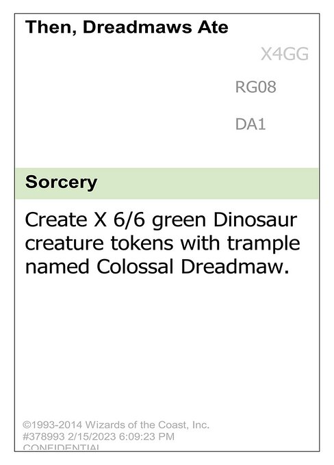 Then, Dreadmaws Ate Everyone highlighted card art