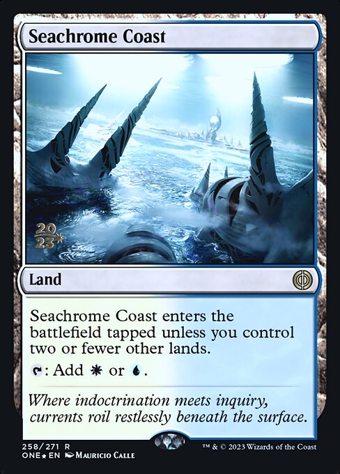 Seachrome Coast from Phyrexia: All Will Be One Promos