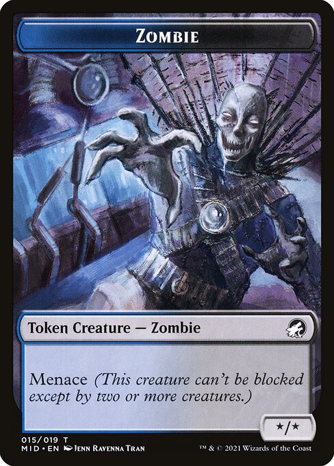 Zombie highlighted card art