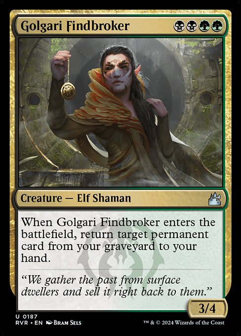 Golgari Findbroker highlighted card art