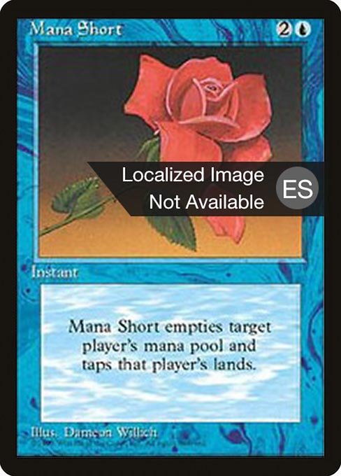 Mana Short from Fourth Edition Foreign Black Border