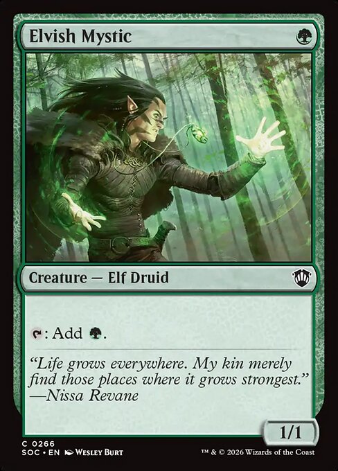 Elvish Mystic highlighted card art