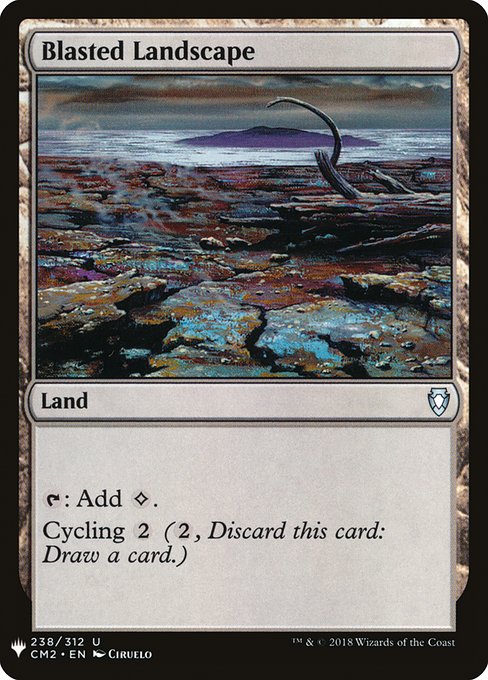 Blasted Landscape highlighted card art