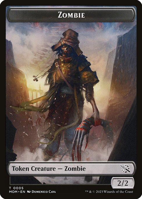 Zombie from March of the Machine Tokens