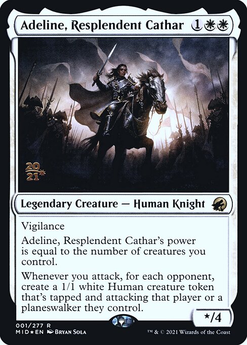 Adeline, Resplendent Cathar from Innistrad: Midnight Hunt Promos