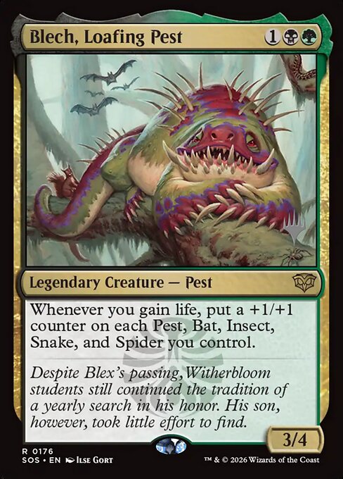 Blech, Loafing Pest from Secrets of Strixhaven Promos