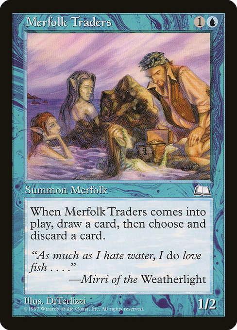 Merfolk Traders highlighted card art