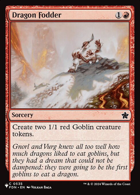 Dragon Fodder from The List