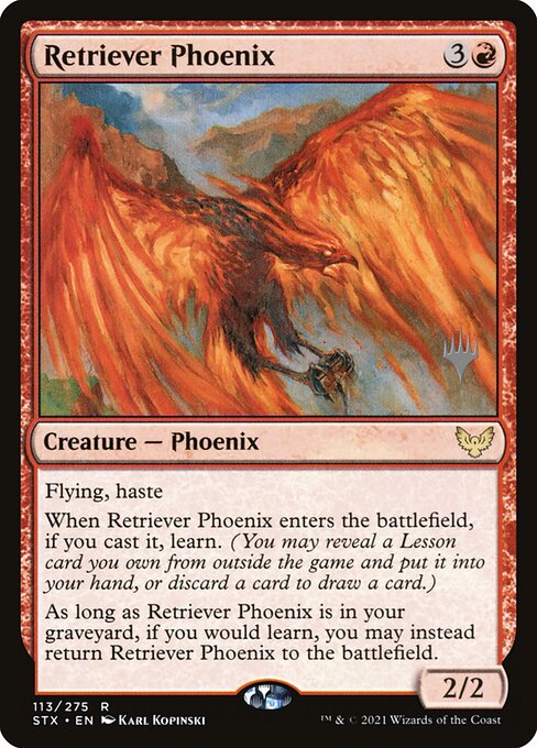 Retriever Phoenix from Strixhaven: School of Mages Promos