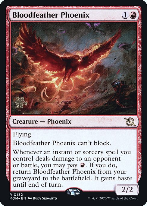 Bloodfeather Phoenix from March of the Machine Promos