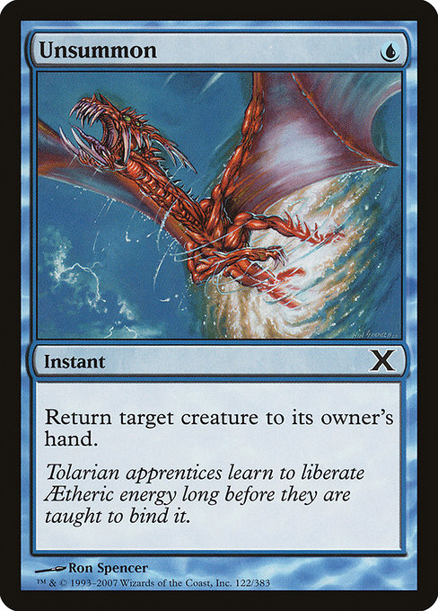 Unsummon from Tenth Edition