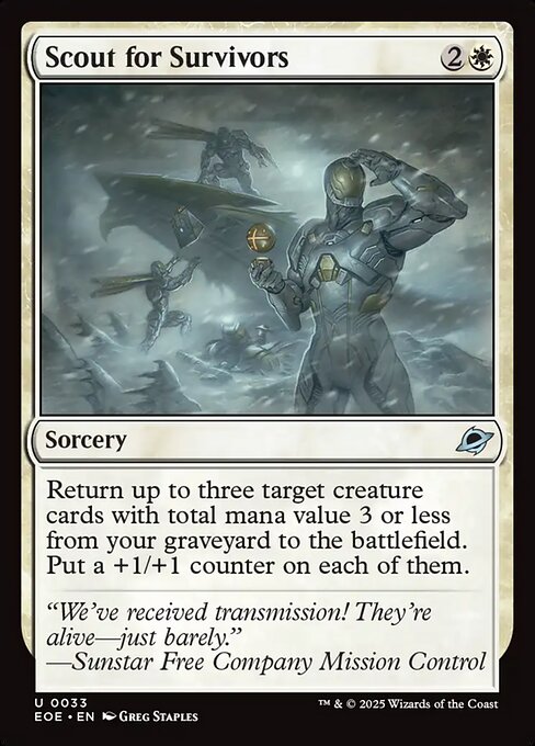 Scout for Survivors highlighted card art