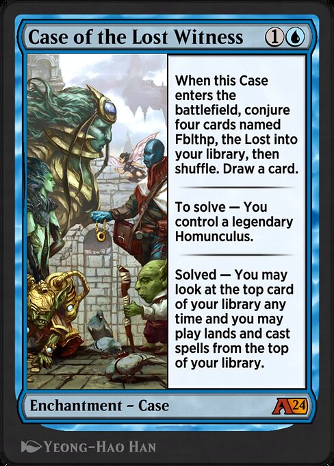 Case of the Lost Witness highlighted card art