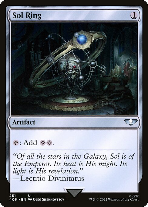 Sol Ring from Warhammer 40,000 Commander