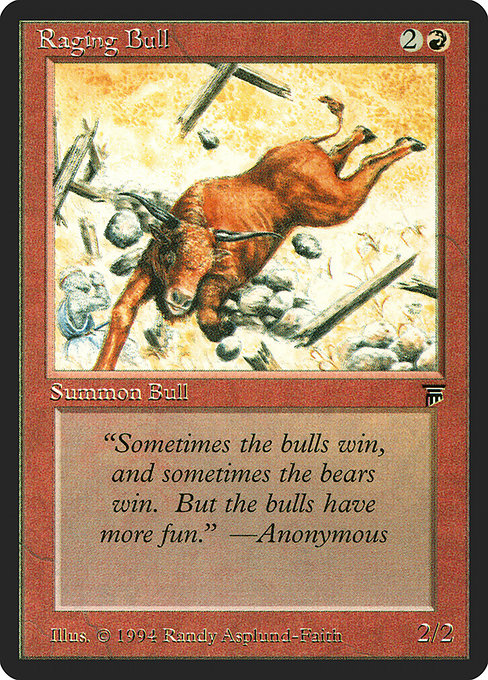 Raging Bull highlighted card art