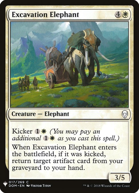 Excavation Elephant highlighted card art
