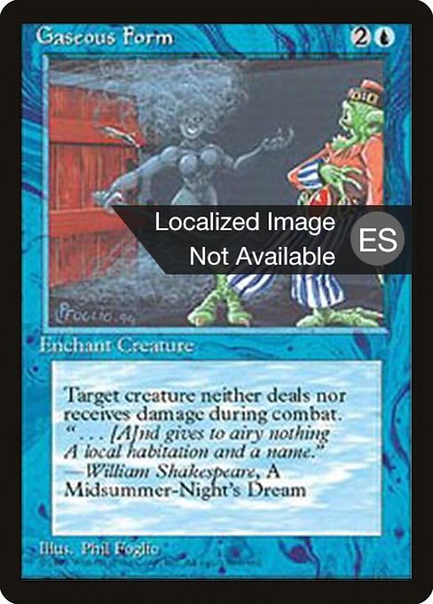 Gaseous Form from Fourth Edition Foreign Black Border