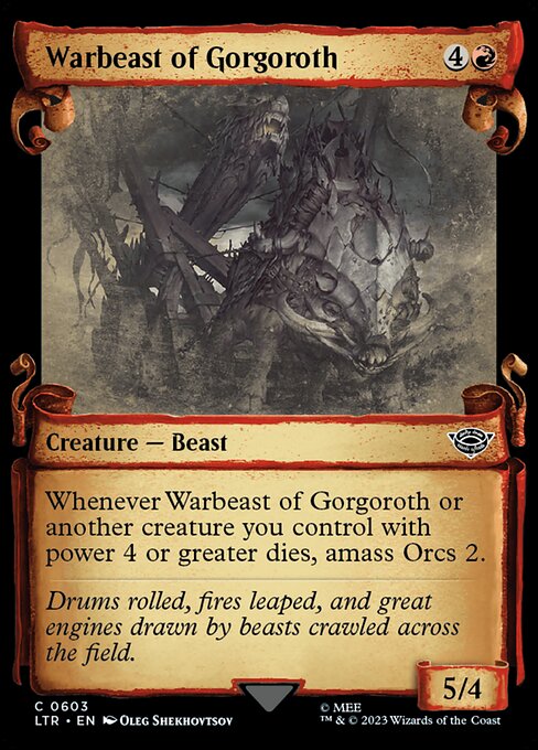 Warbeast of Gorgoroth highlighted card art