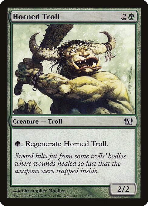 Horned Troll highlighted card art