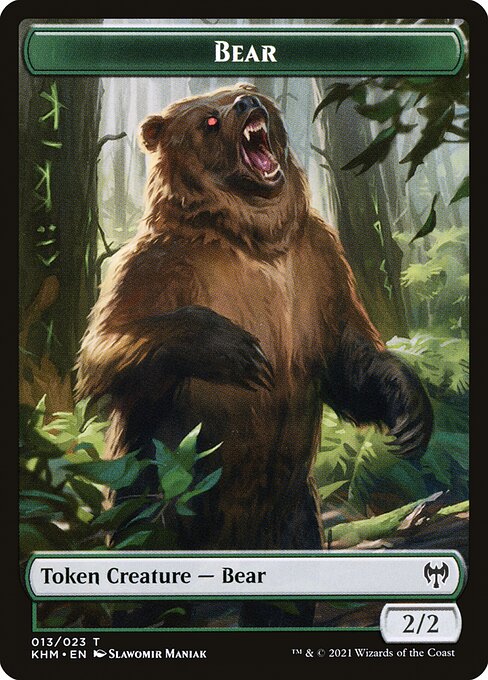 Bear from Kaldheim Tokens