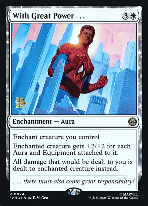 With Great Power... highlighted card art