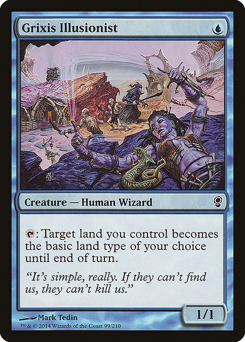 Grixis Illusionist highlighted card art
