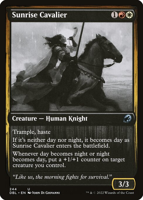 Sunrise Cavalier highlighted card art