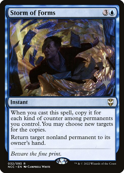 Storm of Forms from New Capenna Commander Promos