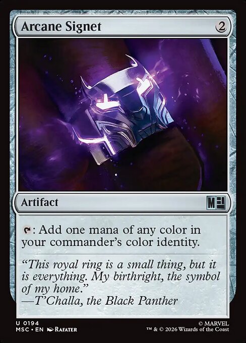 Arcane Signet from Marvel Super Heroes Commander