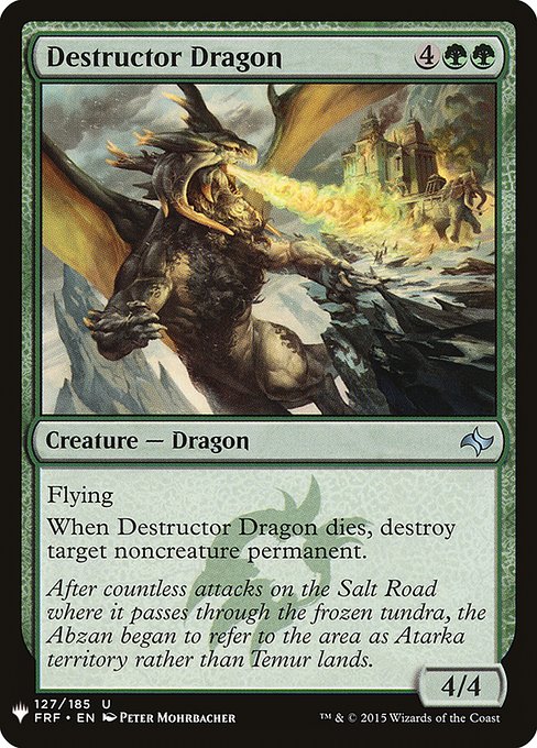 Destructor Dragon highlighted card art