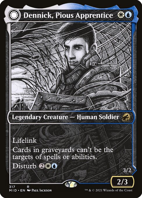 Dennick, Pious Apprentice // Dennick, Pious Apparition from Innistrad: Midnight Hunt