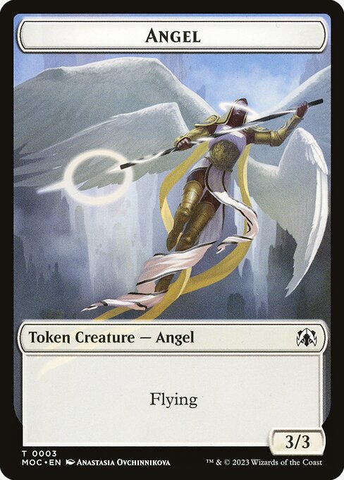 Angel from March of the Machine Commander Tokens