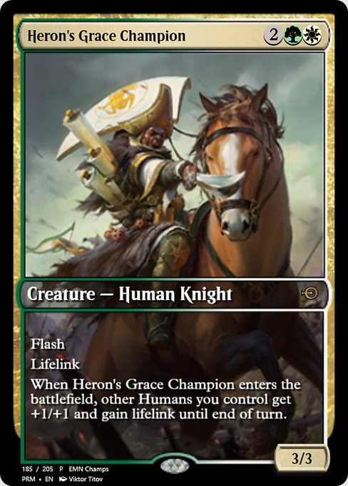 Heron's Grace Champion from Magic Online Promos