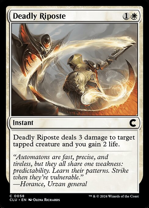 Deadly Riposte from Ravnica: Clue Edition