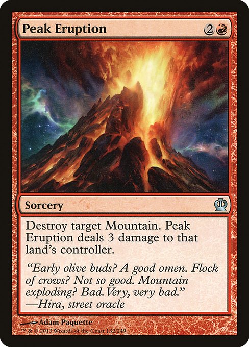 Peak Eruption highlighted card art