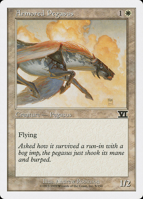 Armored Pegasus from Classic Sixth Edition
