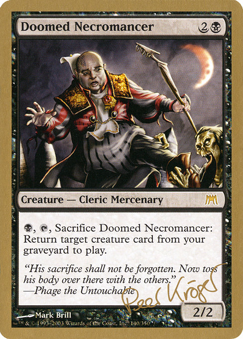 Doomed Necromancer from World Championship Decks 2003