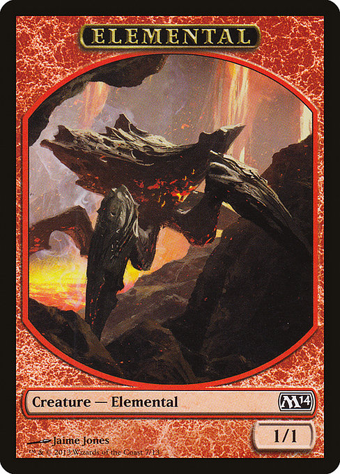 Elemental from Magic 2014 Tokens