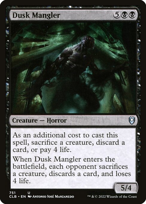 Dusk Mangler from Commander Legends: Battle for Baldur's Gate