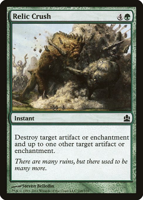 Relic Crush from Commander 2011