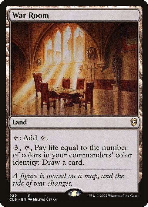 War Room from Commander Legends: Battle for Baldur's Gate