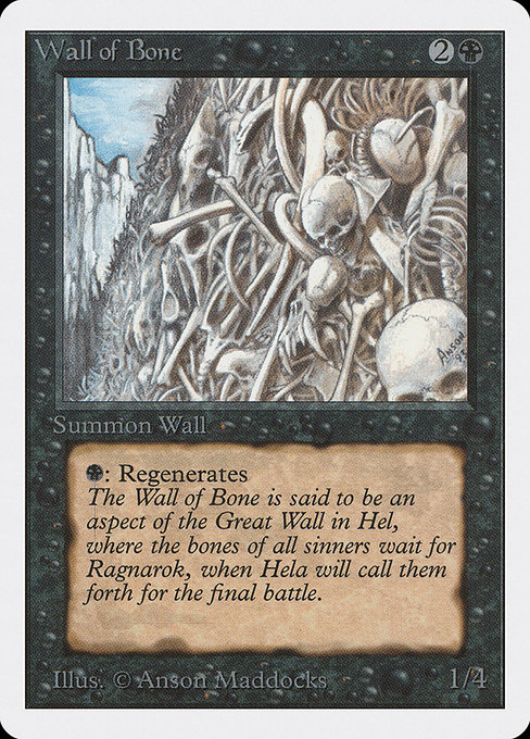 Wall of Bone from Unlimited Edition