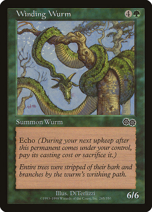 Winding Wurm highlighted card art