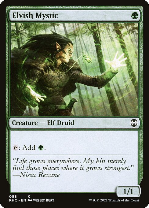 Elvish Mystic from Kaldheim Commander
