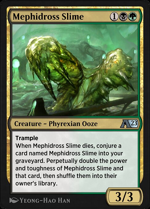 Mephidross Slime highlighted card art